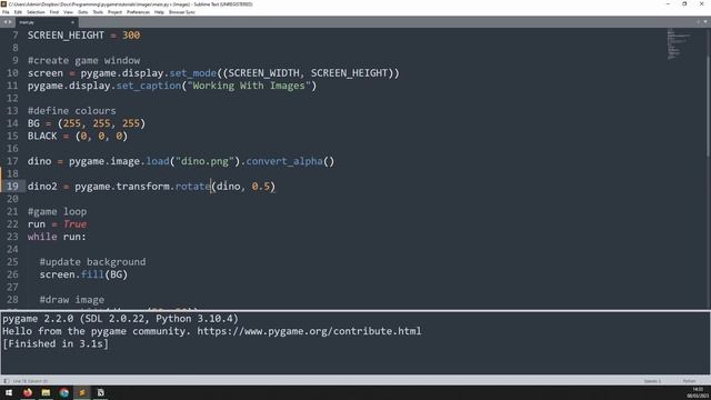 How To Easily Scale And Rotate Images In Pygame смотреть онлайн