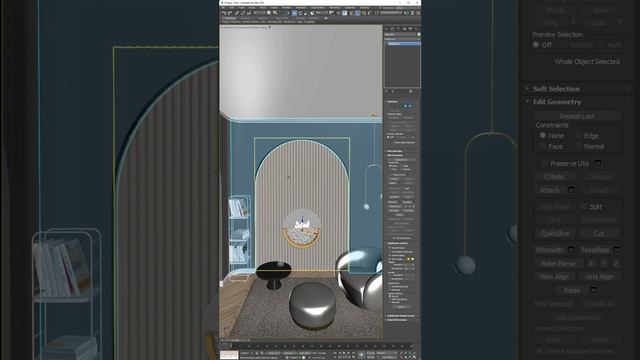 Как обрезать один объект по контуру другого? Boolean 3Ds Max #3dmodeling #tutorial3d #3dmax #3d смотреть онлайн