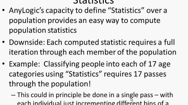 Performance of Statistics in AnyLogic смотреть онлайн