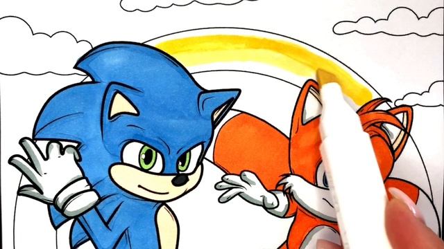Sonic Tails Coloring Pages / Sonic Coloring Pages / How To Draw Sonic
