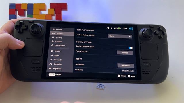 How To Use (insert & Format) Micro SDcard With Steam Deck OLED