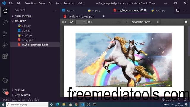 Python 3 Script to Encrypt and Decrypt PDF Documents With Password Using PyPDF2 Library Full Projec смотреть онлайн