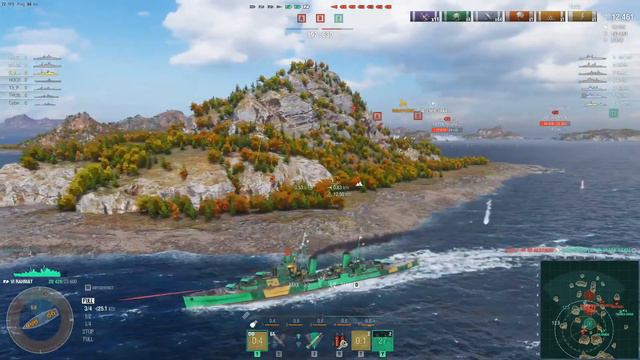 World of Warships //Ранговый сприинт // Прокачка кораблей смотреть онлайн