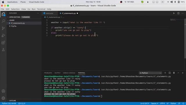 Learn Python IF | ELIF | ELSE Statements смотреть онлайн