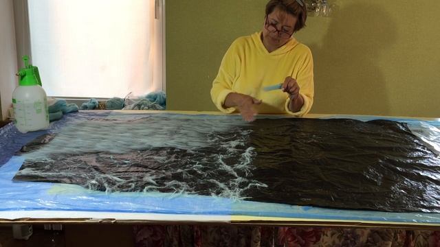 голубое валяное платье с сеткой смотреть онлайн