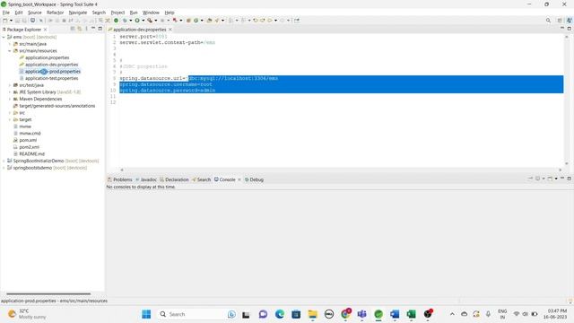 Spring boot profiles | application properties files смотреть онлайн