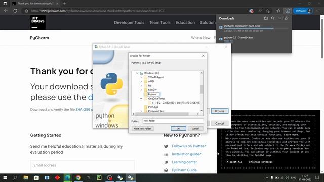 Downloading Python & Installing Pycharm Code Editor | Python Tutorials For Beginners In Hindi #2 смотреть онлайн