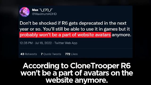 Roblox is Removing R6? смотреть онлайн