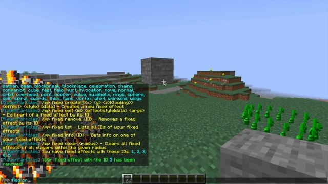Particle effects in locations and on players in Minecraft with Player Particles Plugin