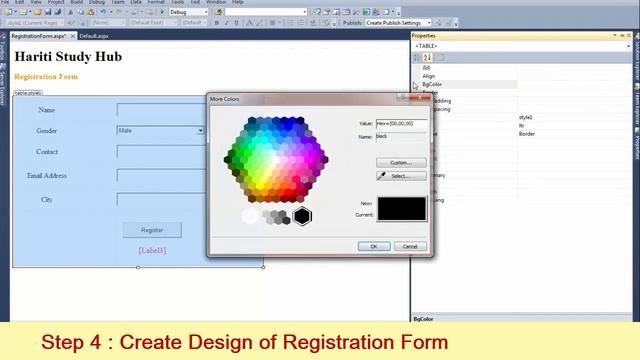 Registration Form in Asp.Net C# with Sql Server Database | Live Example | Online Classes смотреть онлайн