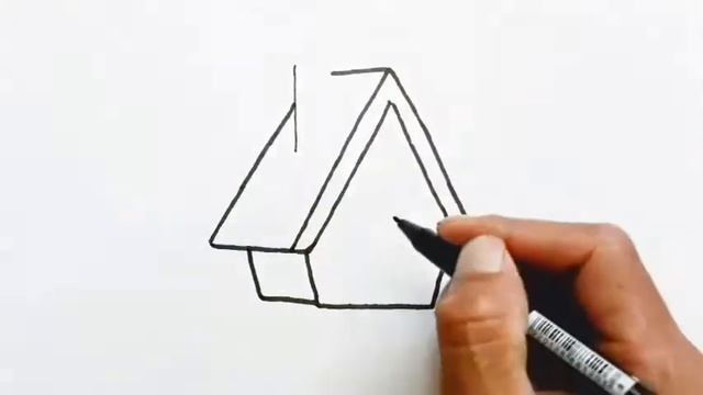 Как Нарисовать Домик Для Собаки Легко и Просто.How to Draw a Dog House.. смотреть онлайн