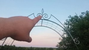 Арка для РОЗ своими руками из профтрубы. Холодная ковка