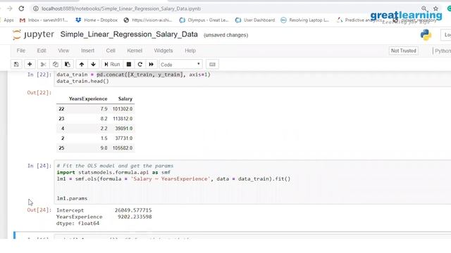 Linear Regression in Python | Machine Learning | Linear Regression Algorithm | Great Learning смотреть онлайн