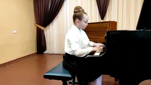 С.Прокофьев. "Отъезд Золушки на бал" из балета " Золушка". Кузнецова Вика и Кудряшова Вера смотреть онлайн