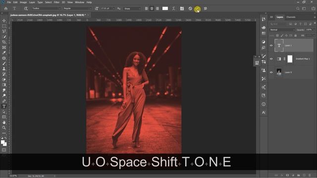 Gradient Map (Duo Tone) effect in Photoshop | Quick tutorial смотреть онлайн