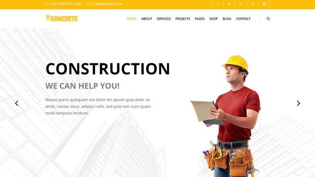 Koncrete - Construction & Building HTML5 Template #templatemonster #themeforest #envato #monsteron смотреть онлайн