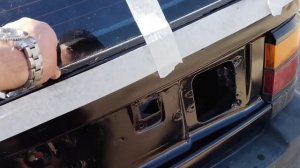 Как поменять заднюю дверь багажника passat b3