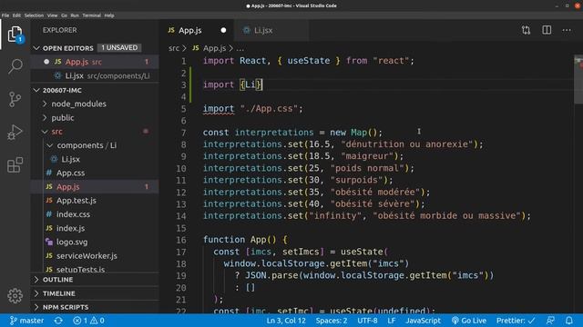 React IMC 9 : functional component смотреть онлайн