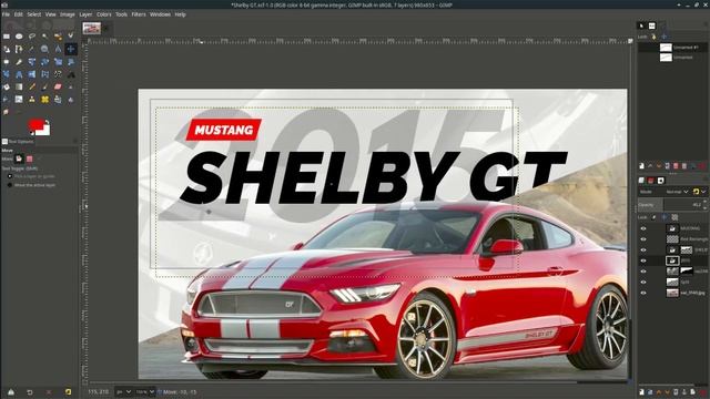 Gimp Tutorial : Web UI Design - Ford Mustang Shelby GT смотреть онлайн