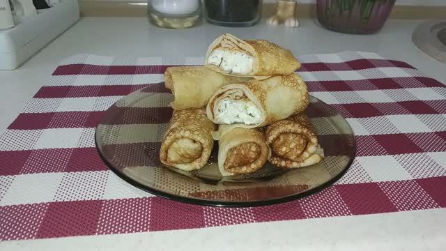 Блинчики с ТВОРОГОМ и СЫРОМ. Вкусный и полезный завтрак! смотреть онлайн
