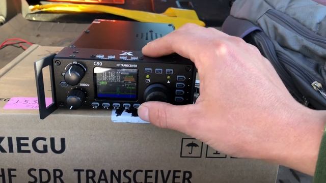 Portable with MFJ 1620T and the Xiegu G90 смотреть онлайн