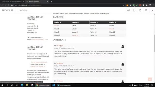 Natucam: Business Bootstrap HTML Template смотреть онлайн