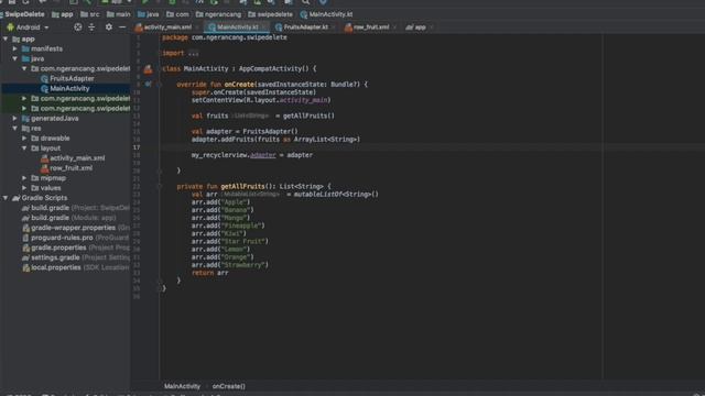Swipe Delete pada RecyclerView | Android Studio смотреть онлайн