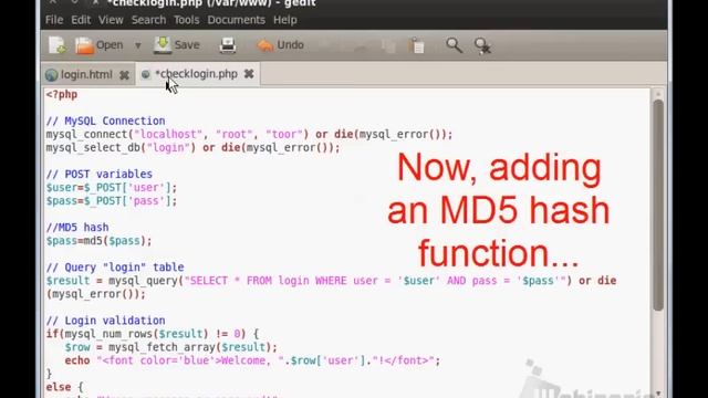 MySQL Injection - Login Bypass смотреть онлайн