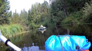 Рыбалка сплавом. Сплав на пакрафте по лесной речке (тизер)