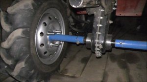 Мотоблок Ока. Установил большие колеса