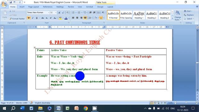 Lesson -005 W11 Basic 11th Week Past Tense Active and Passive Voice - 05th Part смотреть онлайн