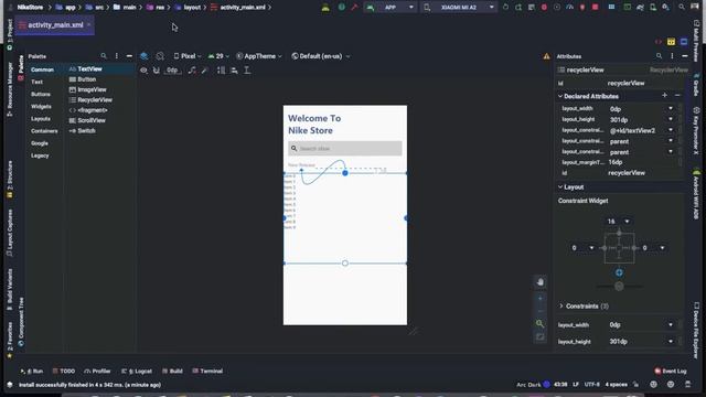 Nike Store Part 2: Setup RecyclerView and adapter and data model class | Android Studio Tutorial смотреть онлайн