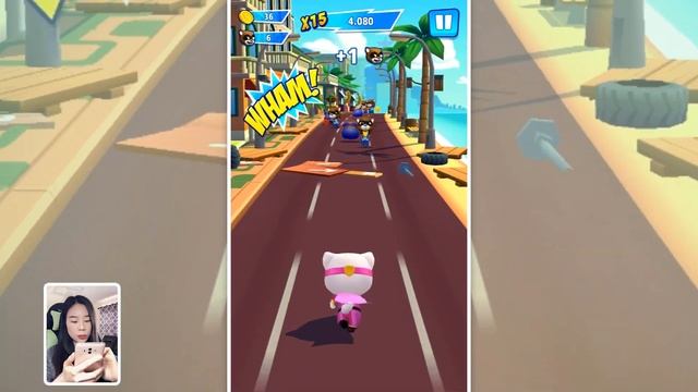 TALKING TOM HERO DASH 2020 - Run Game - Save Hank From Raccoon Boss - SUPERHERO TALKING ANGELA EP 1 смотреть онлайн