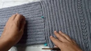 Свитер крючком 2 ЧАСТЬ, Поперечное вязание крючком