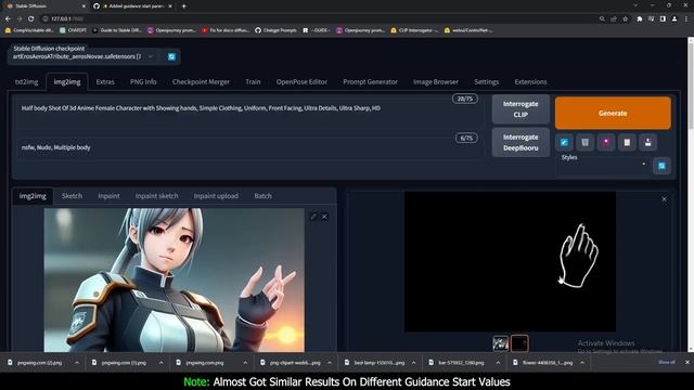 Stable Diffusion ControlNet Guidance Start Explained | Not Just Hands | ControlNet Extension