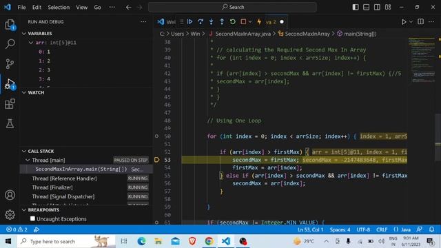 Second Max in Array 2|DSA|JAVA смотреть онлайн