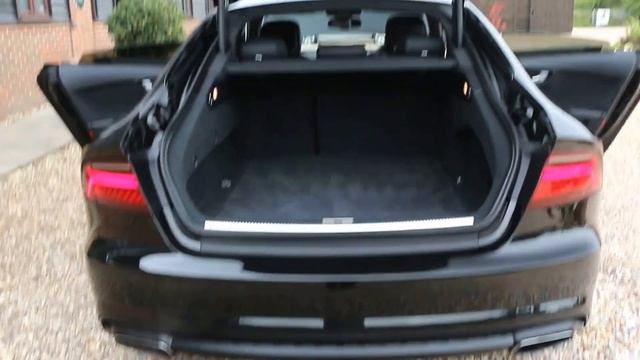 Audi A7 3.0 TFSI S-Tronic Quattro Black Edition Sportback in Metallic Black with Full Black Leather смотреть онлайн