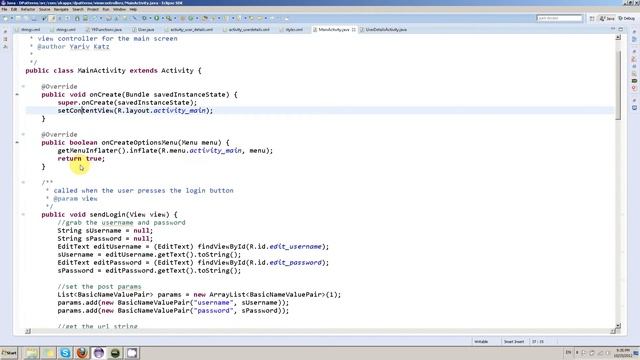 Android Programming tutorial - server communication Singleton Pattern смотреть онлайн