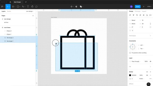 How to Create a Bag Icon in Figma (Full Process) смотреть онлайн