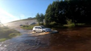 БРОД! VOLVO XC90 ЛЮБИТ ГОНЯТЬ ВОЛНЫ! ОБЪЕЗД ПРОБКИ НИЖНИЙ НОВГОРОД-БОР