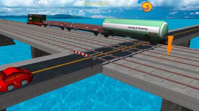 Local Trains Cars and Railroad Crossing - Game #2 смотреть онлайн