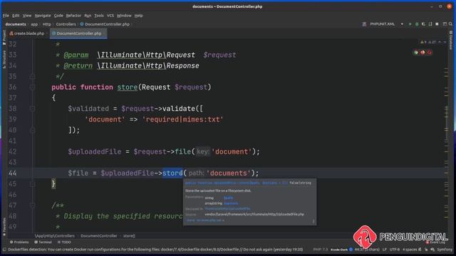 Creating the upload process - EP 4 - Create a document search engine in Laravel смотреть онлайн