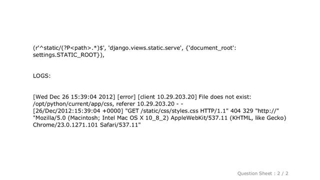 Django : Amazon Elastic Beanstalk not serving django static files смотреть онлайн