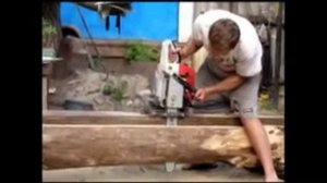 Насадка на бензопилу для продольного пиления