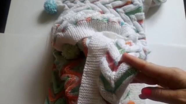 Вязаный детский плед. смотреть онлайн