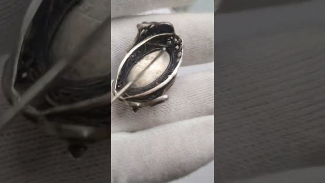 Винтаж . Серьги серебро. Крупные , авторская работа смотреть онлайн