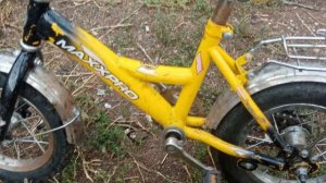 Как я сделал мопед из Бензопилы дружба 2001 года и детского велосипеда