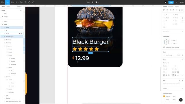 Food Mobile App Design | Figma UI/UX Tutorial смотреть онлайн