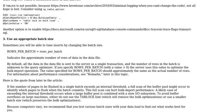 Databases: How does one investigate the performance of a BULK INSERT statement? (3 Solutions!!) смотреть онлайн