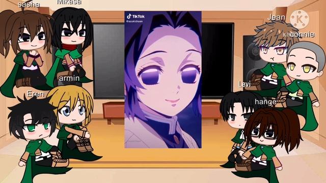 ⚔️ AOT reacts to demon slayer TIKTOK edits 1/3 ⚔️ || Gacha Club || Gacha life || смотреть онлайн
